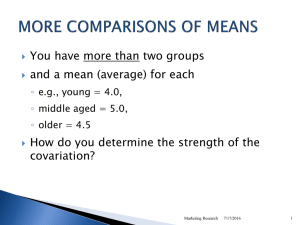 You have more than two groups covariation?