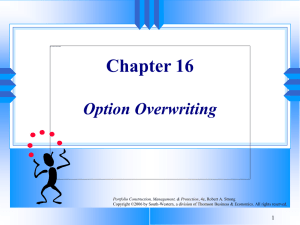 Chapter 16 Option Overwriting