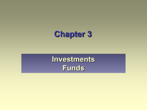 Chapter 3 Investments Funds