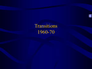 Transitions 1960-70