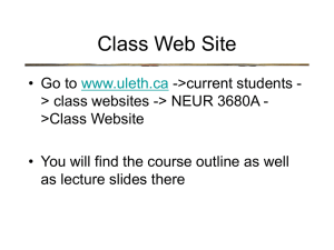 Class Web Site