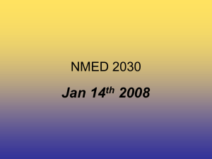 Jan 14 2008 NMED 2030 th