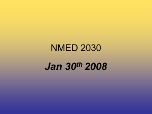 Jan 30 2008 NMED 2030 th