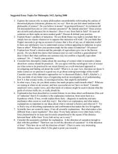 Suggested Essay Topics for Philosophy 3412, Spring 2008 real