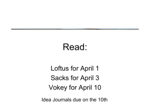 Read: Loftus for April 1 Sacks for April 3 Vokey for April 10