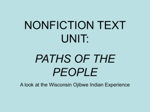 NONFICTION TEXT UNIT: PATHS OF THE PEOPLE
