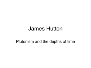 James Hutton Plutonism and the depths of time