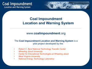 Coal Impoundment Location and Warning System coalimpoundment Coal Impoundment Location and Warning System
