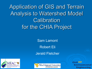 Application of GIS and Terrain Analysis to Watershed Model Calibration
