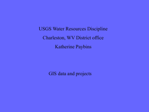 USGS Water Resources Discipline Charleston, WV District office Katherine Paybins