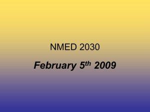 February 5 2009 NMED 2030 th