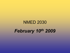 February 10 2009 NMED 2030 th