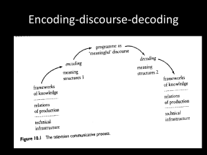 Encoding-discourse-decoding