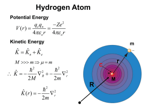 Hydrogen Atom r R 