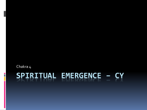 SPIRITUAL EMERGENCE – CY Chakra 4