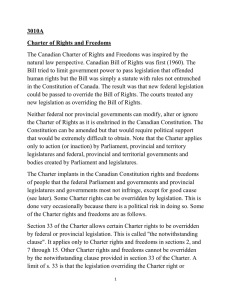 3010A Charter of Rights and Freedoms