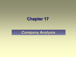 Chapter 17 Company Analysis