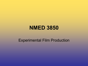 NMED 3850 Experimental Film Production