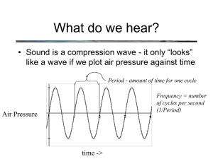 What do we hear? Air Pressure
