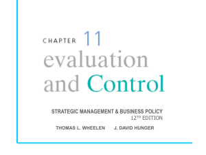 STRATEGIC MANAGEMENT &amp; BUSINESS POLICY 12 EDITION