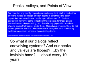 Peaks, Valleys, and Points of View
