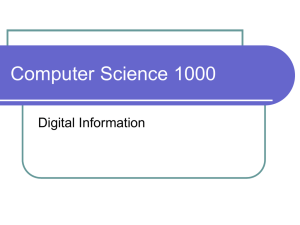 Computer Science 1000 Digital Information
