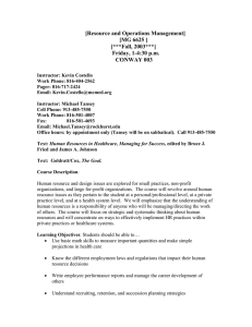 [Resource and Operations Management] [MG 6625 ] [***Fall, 2003***]