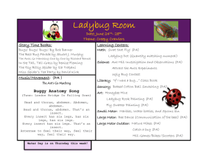 Ladybug Room  Date: June 24 - 28
