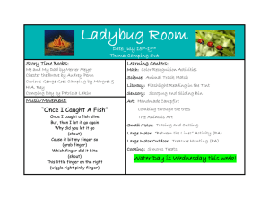Ladybug Room Date: July 15 -19