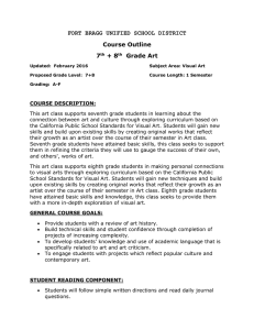 FORT BRAGG UNIFIED SCHOOL DISTRICT Course Outline 7 + 8