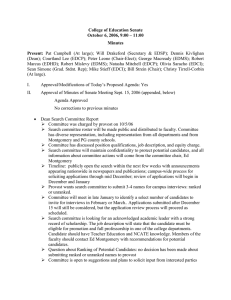 College of Education Senate October 6, 2006, 9:00 – 11:00 Minutes