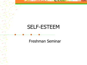 SELF-ESTEEM Freshman Seminar