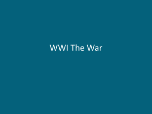 WWI The War