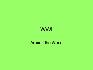 WWI Around the World