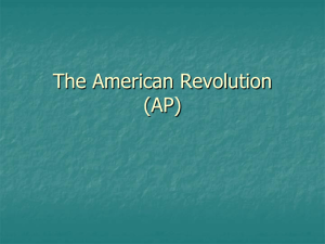 The American Revolution (AP)