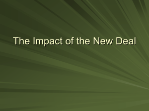 The Impact of the New Deal