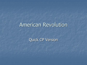 American Revolution Quick CP Version