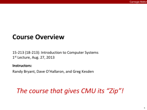 Course Overview