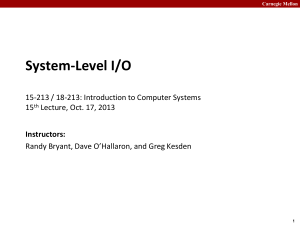 System-Level I/O