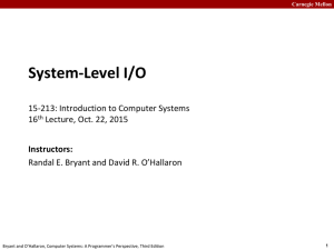 System-Level I/O