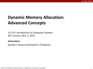 Dynamic Memory Allocation: Advanced Concepts