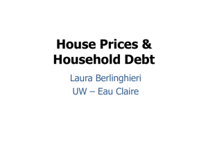 House Prices &amp; Household Debt Laura Berlinghieri UW – Eau Claire