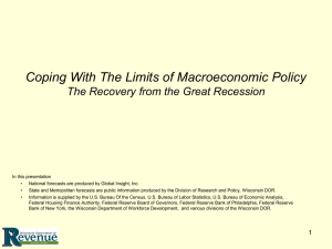 Coping With The Limits of Macroeconomic Policy