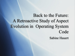 Back to the Future: A Retroactive Study of Aspect Code