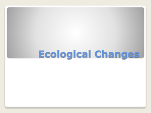Ecological Changes