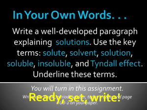 Ready, set, write! Write a well-developed paragraph explaining . Use the key