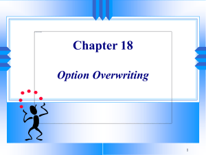 Chapter 18 Option Overwriting 1
