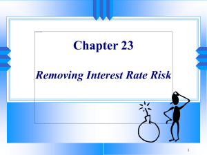Chapter 23 Removing Interest Rate Risk 1