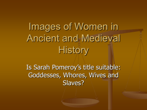 Images of Women in Ancient and Medieval History Is Sarah Pomeroy’s title suitable: