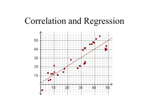 Correlation and Regression